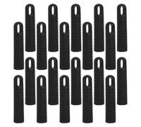 CTIRCHIU 20 Pièces Embout de Balai en Plastique 25mm à Filetage Spiralé | Pièce Noire Bague de Verrouillage, Connexion Conique, Remplacement Simple pour Manche, Bureau et Centre Commercial
