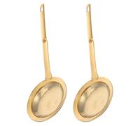 CTIRCHIU 2pièces Cuillère Écumoire Inox pour Cuisine Maison Passoire Fine pour Friture et Hot Pot Séparation Huile et Mousse Écumeur de Graisse Polyvalent
