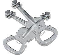 CTIRCHIU 3 Pièces Porte-clés Guitare en Métal Argenté Ouvre-bouteille Simple et Résistant, pour Camping Cuisine, Présent Original pour Amateurs de Musique