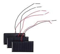 CTIRCHIU 3pièces Mini Panneaux Solaires avec Fil pour DIY Bricolage Cellules Solaires Portables pour Recharge Batterie Extérieur Modules Compactes pour Projets Maison et Voyage