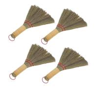 CTIRCHIU Balai à Manche à Main en Herbe Compacte et Légère, Lot de 4pcs, Brosse de Nettoyage pour Canapé, Maison et Meubles