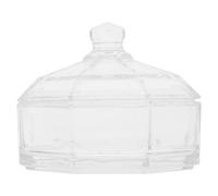 CTIRCHIU Bonbonnière en Verre avec Couvercle, Plat à Snacks pour Fruits et Desserts, Facile à Utiliser, Conserve la Fraîcheur, Cuisine et Table