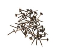 CTIRCHIU Clous Tapissier Épais pour Décoration de Meubles et Projets DIY en Fer Couleur Café, 100pcs, Tête Ronde Large Style Antique, sans Bavure et Facile à Enfoncer