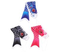 CTIRCHIU Girouette Poisson 3 Pièces en Satin, Décoration Suspendue D’extérieur Couleur Aléatoire