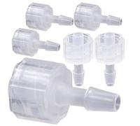 CTIRCHIU Luer Lock Adaptateur Coupleur 8pcs Pp Filetage Intérieur 3,2mm Connecteur Tuyau Étanchéité pour Travaux Industriels
