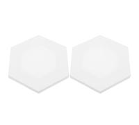 CTIRCHIU Panneau Décoratif Hexagonal en Coton pour Peinture à L'huile, 2pcs Cadre Créatif pour Dessin Diy, Toile Stable et Adaptée à Tous Types de Médias pour Étudiants et Artistes