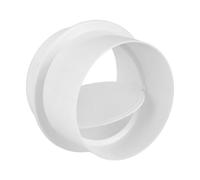 CTIRCHIU Soupape D’échappement Ronde Abs Blanc, Dispositif Anti-refoulement pour Tuyau de Ventilation et Ventilation Extracteur, Installation Simple, Fête Estivale