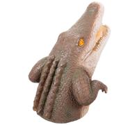 CTIRCHIU Statue de Tête de Crocodile pour Bassin Extérieur en Résine