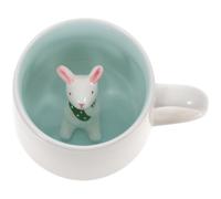 CTIRCHIU Tasse en Céramique 375ml avec Anse Confortable et Animal 3d à L'intérieur, Mug Créatif Maison Bureau