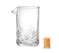 CTIRCHIU Verre à Mélange de Barman en Verre 700ml Bec D'aigle et Bord Lisse pour Mélanger un Cocktail au Bar à Cocktails