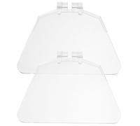 CTIRCHIU Visière de Protection Oculaire en Plastique 2pcs pour Outils Électriques, Écran de Remplacement Transparent pour Espace de Travail, Protège Efficacement Les Yeux