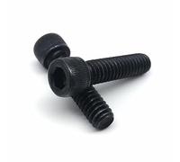 Ctongrun-Boulons à tête cylindrique UNF 0#-80 UNC 2#-56 4#-40 5# 6#-32 8#-32 10#-24 Black Grade 12.9 Steel Hex Hexagon Socket Allen Head Cap Bolt Screw, Durable et robuste(3/8",50pcs UNC 5-40)