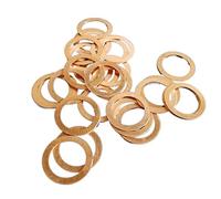 Ctongrun-Rondelles d'arrêt Joint de joint M25 Diamètre intérieur 25 mm Scellant T3 Roucle en cuivre rouge, Anticorrosion et antirouille(25x32x1,20Pcs)