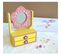 Ctop Petite Coiffeuse Miroir Fleur + 2 Tiroirs G