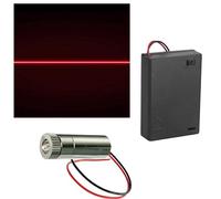 CTRICALVER Module de Diode Laser 650nm 3-5V à Mise au Point Réglable avec Lentille en Plastique et Boîtier de Pile AA 4,5V