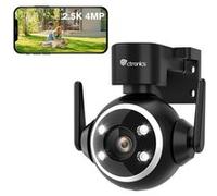 Ctronics 2.5K 4MP Caméra Surveillance Extérieure WiFi 2,4/5GHz, PTZ Caméra IP 360° ，Vision Nocturne Couleur 30m，Détection Humaine G
