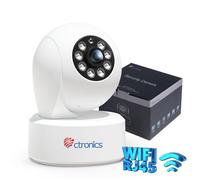 Ctronics 2,5K 4MP Caméra Surveillance WiFi Intérieure 2,4-5Ghz Vision Nocturne Couleur 20m Détection Humaine-Mouvement