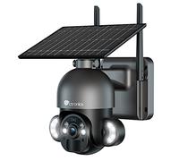 Ctronics 2.5K 4MP Caméra Surveillance WiFi Solaire Extérieur sans Fil PTZ