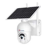 Ctronics 2.5K 4MP Caméra Surveillance WiFi Solaire Extérieur sans Fil PTZ Caméra IP sur Batterie Rechargeable 2560x1440P Vision Nocturne Couleur Détection Humaine PIR Audio Bidirectionnel IP66