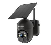 Ctronics 2K 3MP Caméra Surveillance Solaire WiFi Extérieure avec Panneau Solaire, Caméra IP sans Fil sur Batterie Détection PIR Vision Nocturne Colorée Audio Bidirectionnel Cloud/PC/IP66