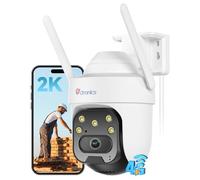 Ctronics 2K 4G LTE Caméra Surveillance avec Carte Sim, IP Camera Exterieur
