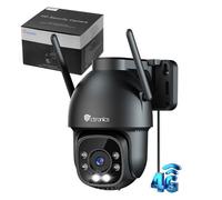 Ctronics 3G/4G LTE Caméra de Surveillance avec Carte Sim, 360° PTZ, Détection Humaine et Suivi Auto, Vision Nocturne Couleur 30M