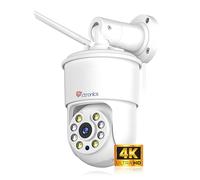 Ctronics 4K Caméra Surveillance WiFi Extérieure, Suivi Automatique, 256GB SD/Cloud, NVR/FTP, 2.4/5Ghz WiFi, Détection Humaine/Véhicule/Animal, Vision Couleur, PC/Smartphone, 24/7【Tout-Métal】