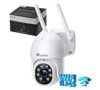 Ctronics 4MP Caméra Surveillance Extérieure WiFi 2.4/5Ghz PTZ Vision Nocturne Couleur 30M Détection Humaine Suivi Auto