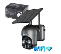 Ctronics 4MP Caméra Surveillance Solaire Sans Fil WiFi Extérieur,Vision Nocturne Couleur,PIR Détection Humaine Audio Bidirectionnel