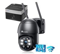 Ctronics Caméra Surveillance 2.5K 4MP WiFi Extérieure 30M Détection Humaine Suivi Auto Audio Bidirectionnel
