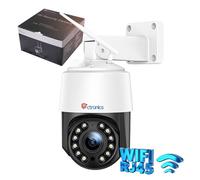 Ctronics Caméra Surveillance 4K 8MP Zoom Optique 16X Auto Balayage/Suivi/Zoom WiFi 2.4/5Ghz Détection Humains/Véhicules/Animaux