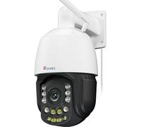 Ctronics Caméra Surveillance Extérieure 4K Zoom Optique 30X WiFi 2,4/5GHz, Vision Nuit 150M, Suivi Auto, Détection IA, Cruise, 256Go, Métal