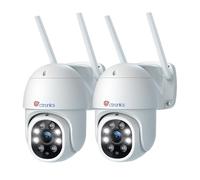 Ctronics Caméra Surveillance WiFi Extérieure 4MP PTZ, Blanc, 2 Pack