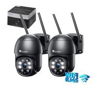 Ctronics Lot de 2 Caméra Surveillance 2K 4MP WiFi Extérieure 30M Détection Humaine Suivi Auto Audio Bidirectionnel