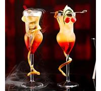CTTPEG Lot de 2 verres à cocktail, verres à vin, verres à whisky, verres à whisky avec coffret cadeau, verre à champagne pour soirée entre dames, bar à domicile