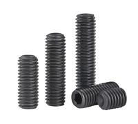 Ctyjia 20 Pièces Vis Sans Tête M3 x 4mm Vis à Tête Hexagonale, Vis Hexagonales en Acier Carbone, Vis Sans Tête Hexagonale pour Machines