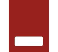 Cuaderno en Blanco Rojo Oscuro: Formato grande 8,5" x 11", 50 hojas (100 páginas), ideal para anotaciones y dibujos
