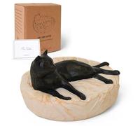 Cuayaes Statuette en forme de chat noir, cadeau commémoratif pour les amoureux des chats, femmes et hommes, statue décorative en résine pour la maison, étagère, bureau de bureau, décorations pour le