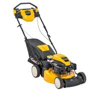 Cub Cadet LM2 DR46S 12BBTQKC603 Tondeuse à conducteur marchant, moteur à essence 4 temps, largeur de coupe de 46 cm, traction par les roues, fonction mulching, bac de ramassage arrière