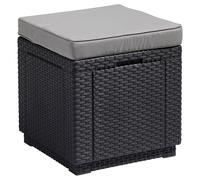 Cube de jardin avec coussins Curver Allibert tabouret rangement polypropylène