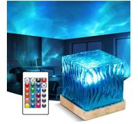 Cube de Lumière du Nord 16 Couleurs de Vagues océaniques Lumière Sensorielle Lampe de Projecteur Lampe de Table Tactile Veilleuse