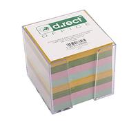 Cube de notes de couleurs non collantes 85 x 85 x 80 mm