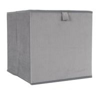 Cube de rangement décoratif 27 L collection VITALY 30x30x30 cm gris