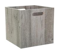 Panier 31x31cm ""Mix N' Modul"" effet chêne gris - 5 five simply smart