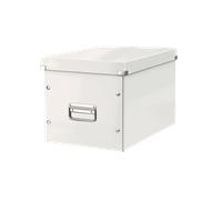 Cube de rangement en Carton avec couvercle Grand Format L - Blanc