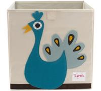 Cube de rangement Paon 33 x 33 cm - 3 Sprouts