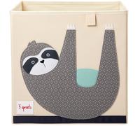 3 Sprouts - Cube de rangement Paresseux en tissu multicolore pour jouets - TU