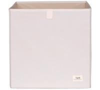 Cube de rangement en tissu recyclé Uni crème
