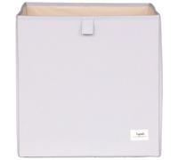 Cube de rangement en tissu recyclé Uni gris clair