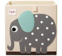 3 Sprouts – Cube de rangement en tissu Eléphant